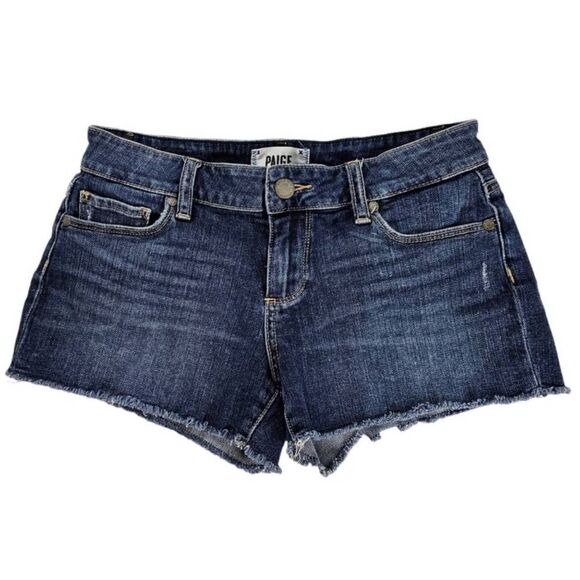 Paige Bobby Short Denim Cutoffs size 25 - Picture 2 of 10